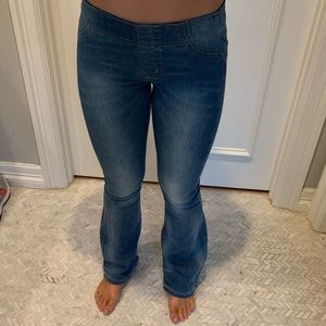 Free People Bell Bottom Jeans 25 Blue Normal Rise